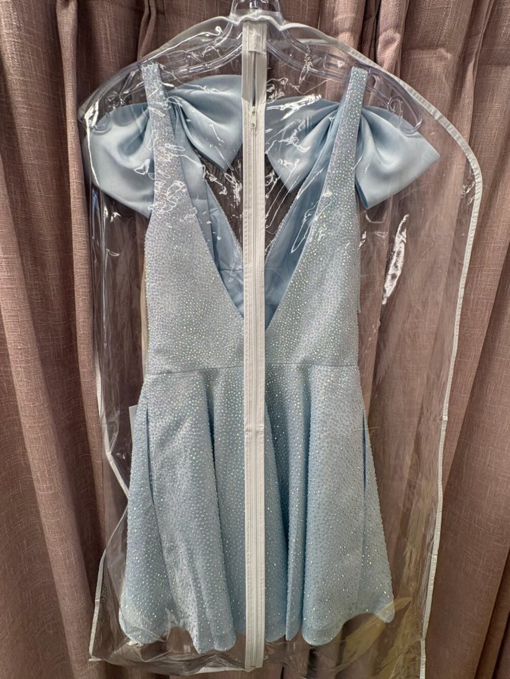 Sherri Hill: 57317 Ice Blue : size 2 Homecoming Dress - Picture 4 of 4